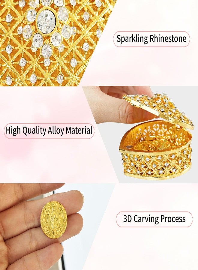 LAIAMER Wedding Arras Coins Set Arras Para Boda Catolica Arras De Boda Catolica with 13 Virgen of Guadalupe Coins and Gold Heart Shaped Box Wedding Accessories for Ceremony - Image 5